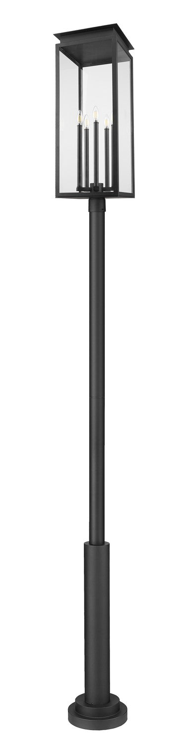 Z-Lite Canada - 5018PHXLR-5010P-BK - Five Light Outdoor Post Mounted Fixture - Nova - Black