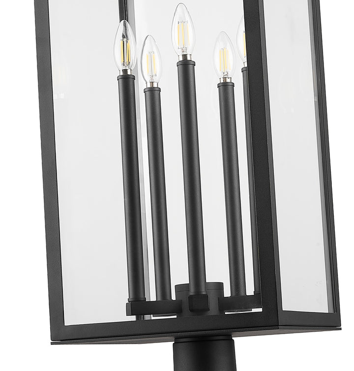 Z-Lite Canada - 5018PHXLR-5010P-BK - Five Light Outdoor Post Mounted Fixture - Nova - Black