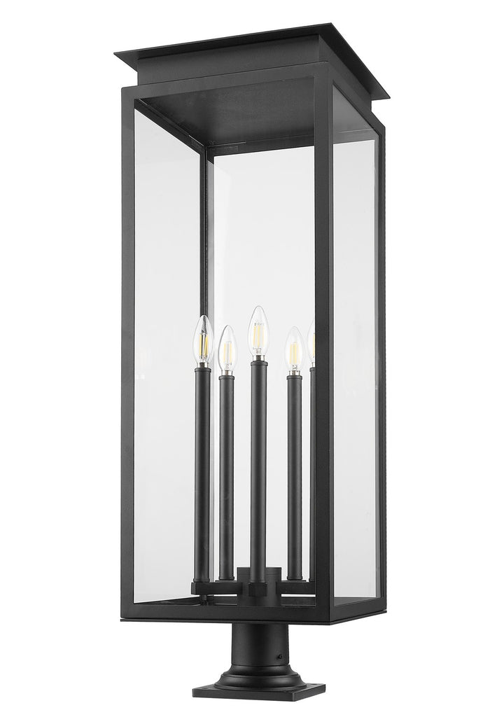 Z-Lite Canada - 5018PHXLR-533PM-BK - Five Light Outdoor Pier Mounted Fixture - Nova - Black