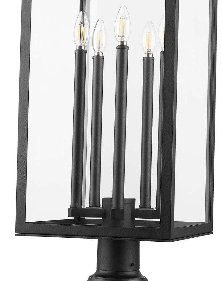 Z-Lite Canada - 5018PHXLR-533PM-BK - Five Light Outdoor Pier Mounted Fixture - Nova - Black