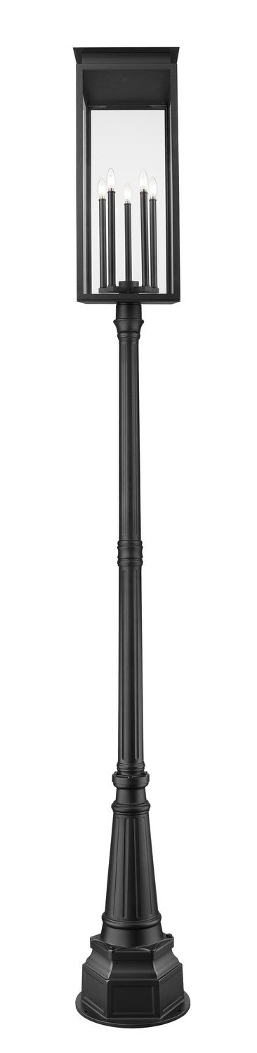 Z-Lite Canada - 5018PHXLR-564P-BK - Five Light Outdoor Post Mounted Fixture - Nova - Black
