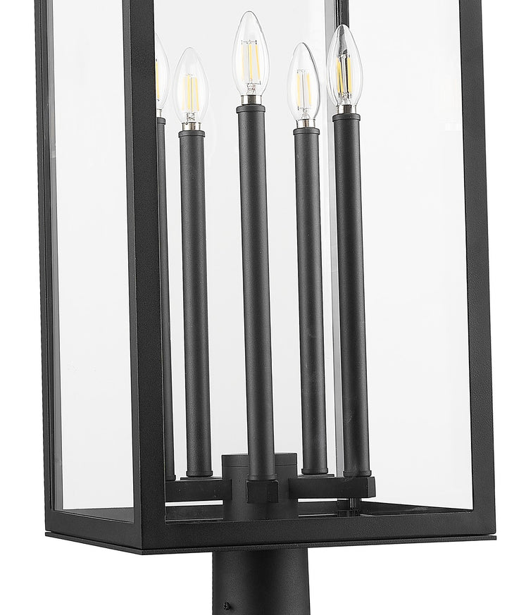 Z-Lite Canada - 5018PHXLR-564P-BK - Five Light Outdoor Post Mounted Fixture - Nova - Black