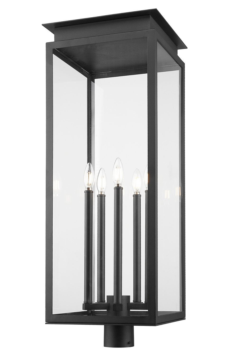 Z-Lite Canada - 5018PHXLR-BK - Five Light Outdoor Post Mount Fixture - Nova - Black