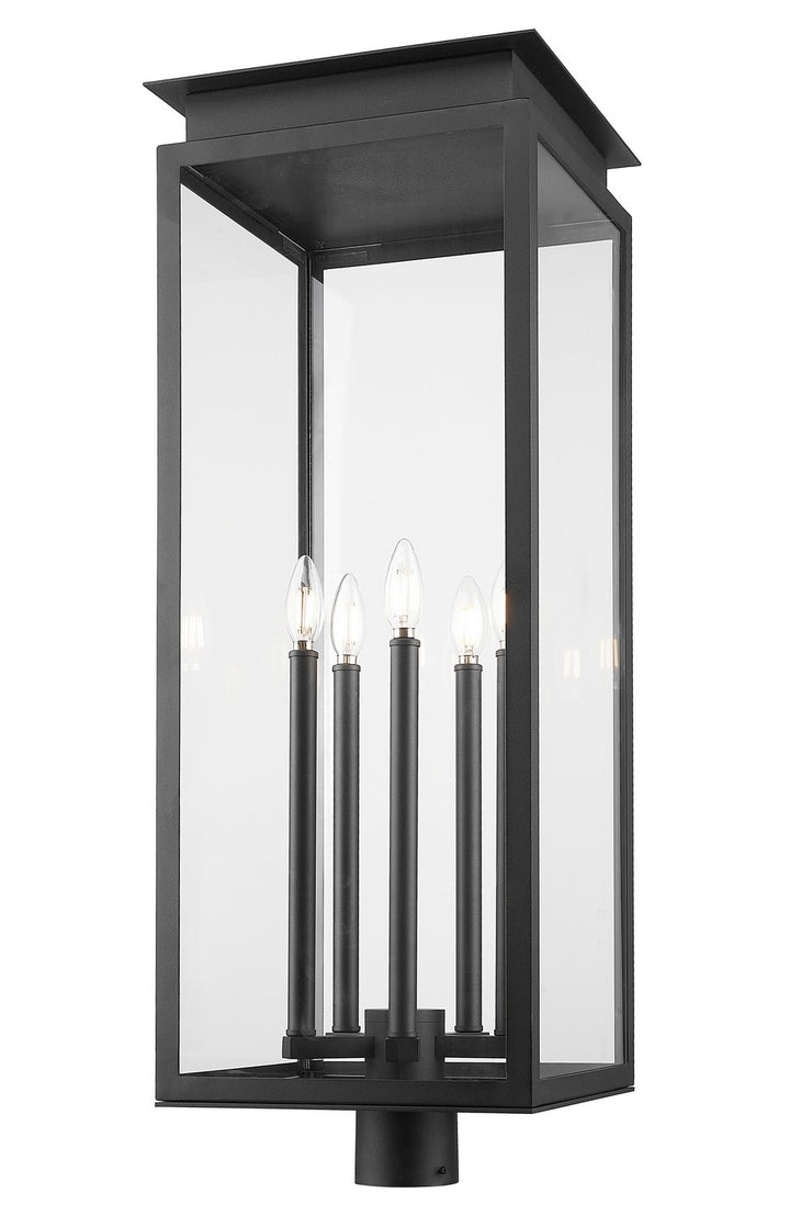 Z-Lite Canada - 5018PHXLR-BK - Five Light Outdoor Post Mount Fixture - Nova - Black