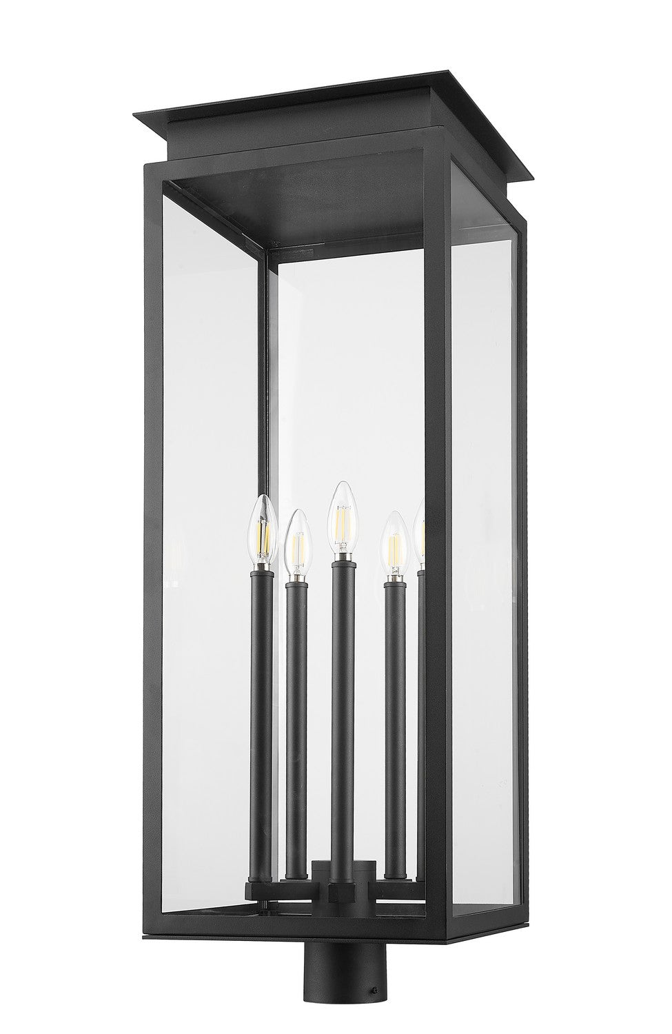 Z-Lite Canada - 5018PHXLR-BK - Five Light Outdoor Post Mount Fixture - Nova - Black