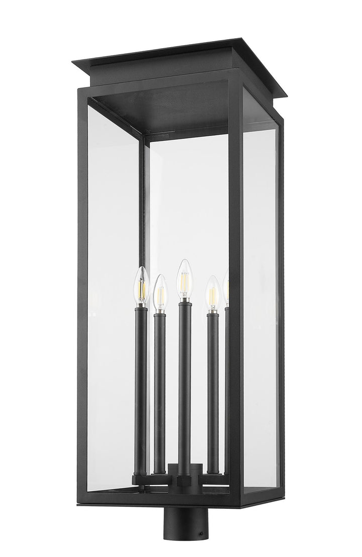 Z-Lite Canada - 5018PHXLR-BK - Five Light Outdoor Post Mount Fixture - Nova - Black