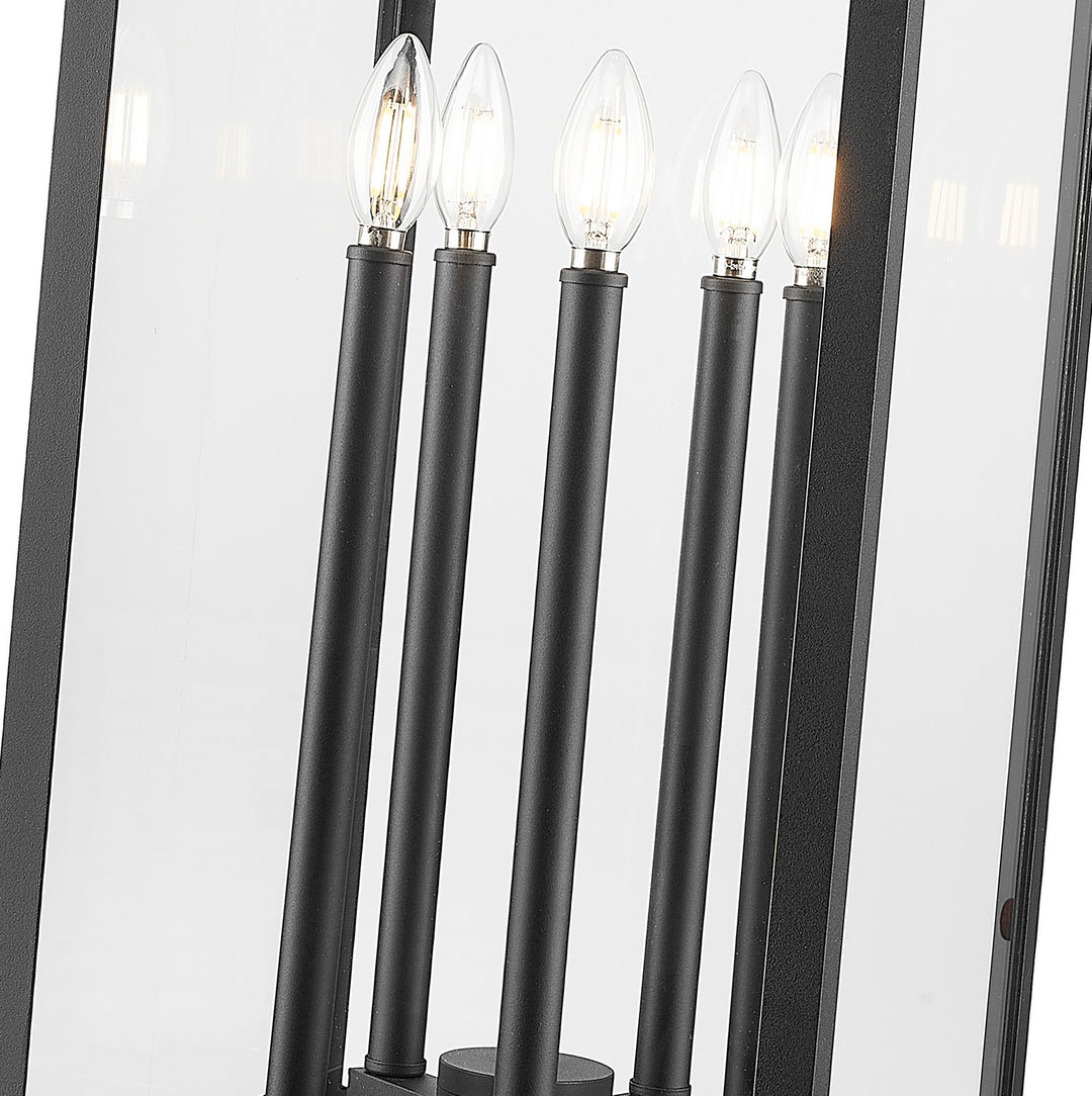 Z-Lite Canada - 5018PHXLS-SQPM-BK - Five Light Outdoor Pier Mounted Fixture - Nova - Black