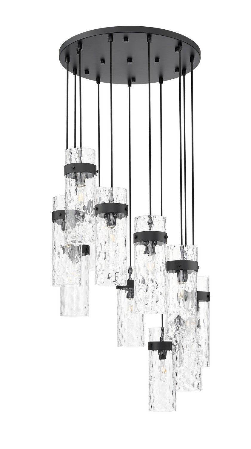 Z-Lite Canada - 7002P5-11R-MB - 11 Light Chandelier - Fontaine - Matte Black