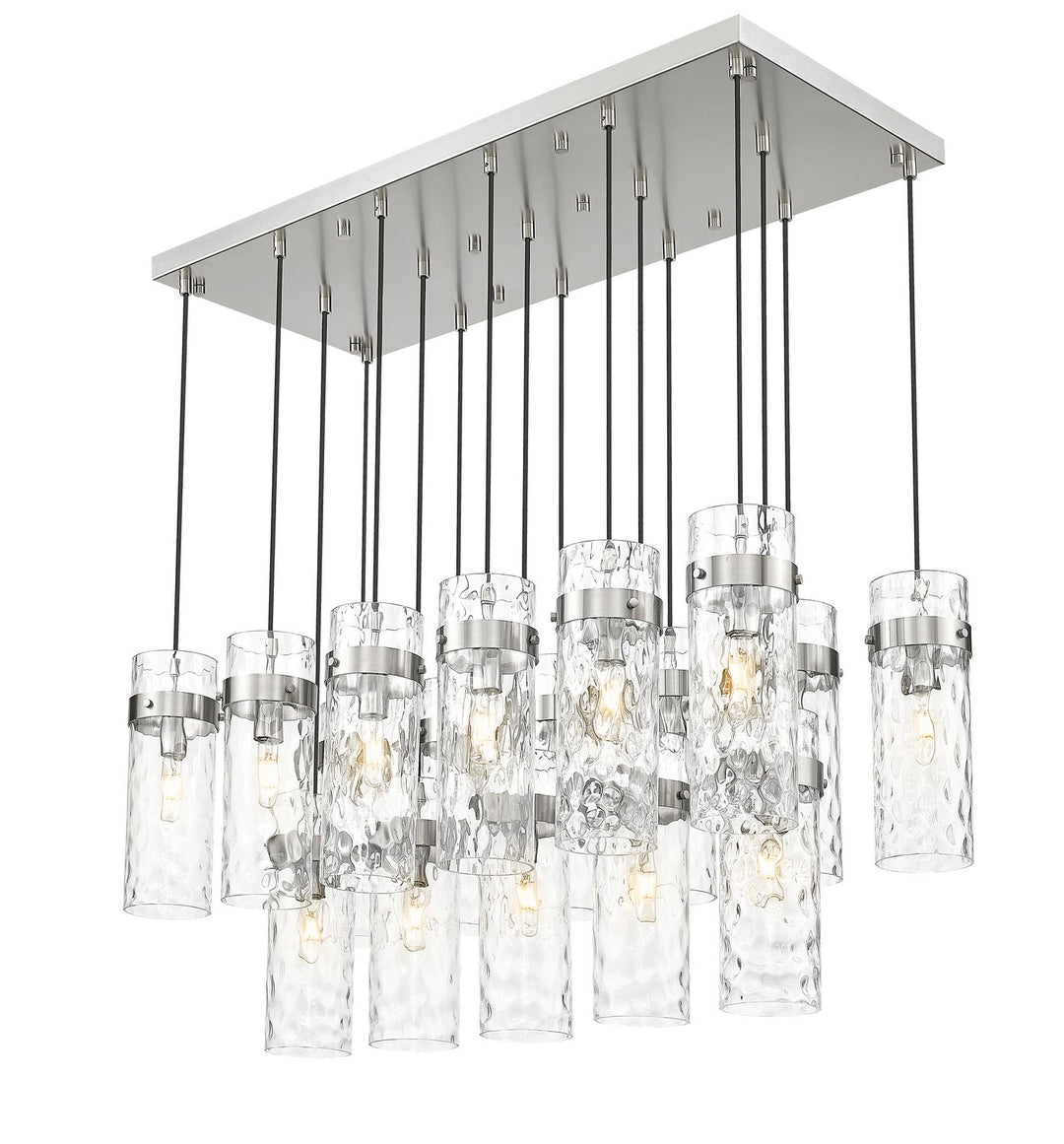 Z-Lite Canada - 7002P5-17L-BN - 17 Light Linear Chandelier - Fontaine - Brushed Nickel