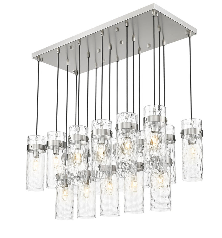 Z-Lite Canada - 7002P5-17L-BN - 17 Light Linear Chandelier - Fontaine - Brushed Nickel