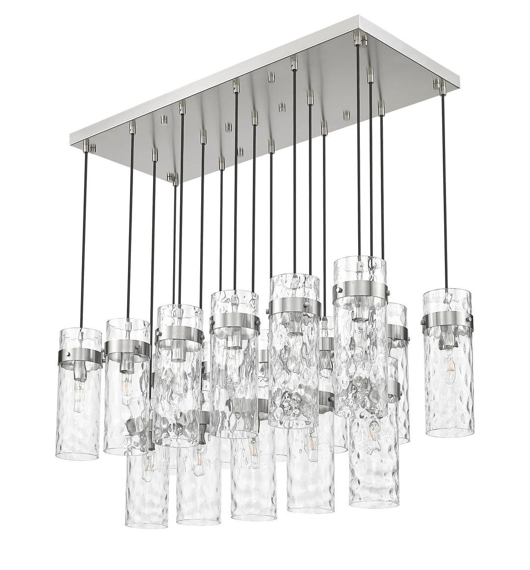 Z-Lite Canada - 7002P5-17L-BN - 17 Light Linear Chandelier - Fontaine - Brushed Nickel