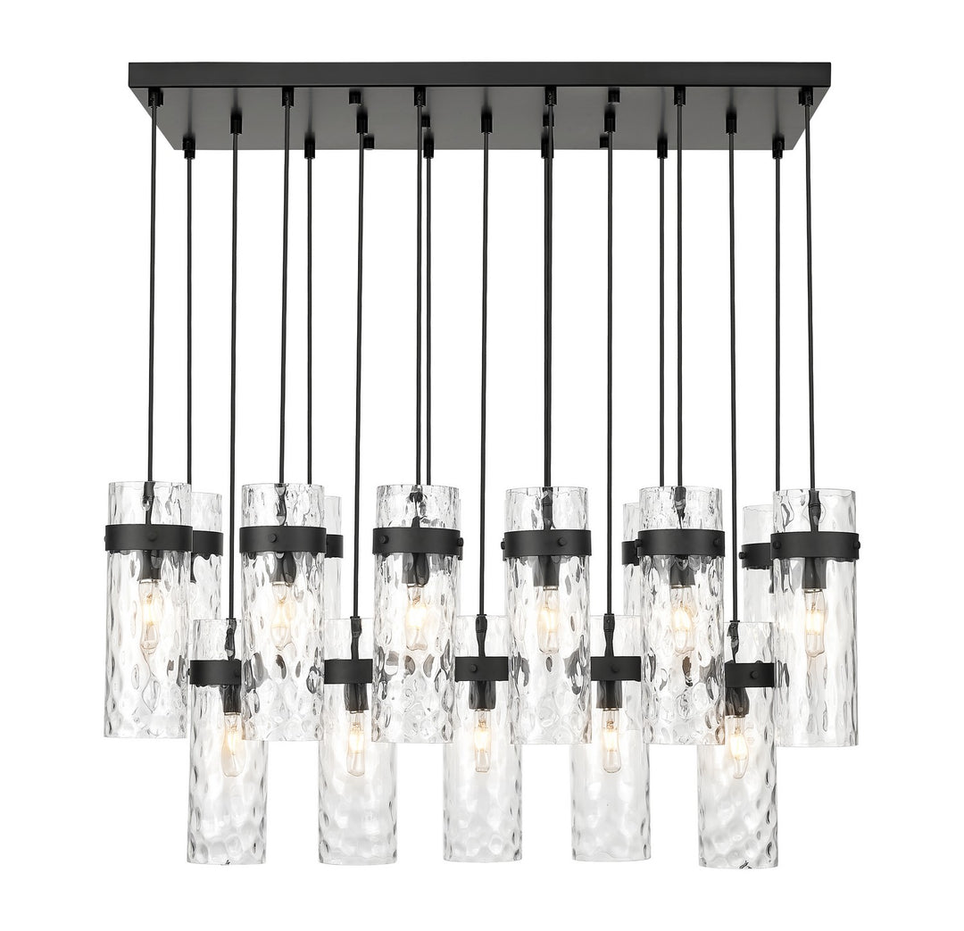 Z-Lite Canada - 7002P5-17L-MB - 17 Light Linear Chandelier - Fontaine - Matte Black