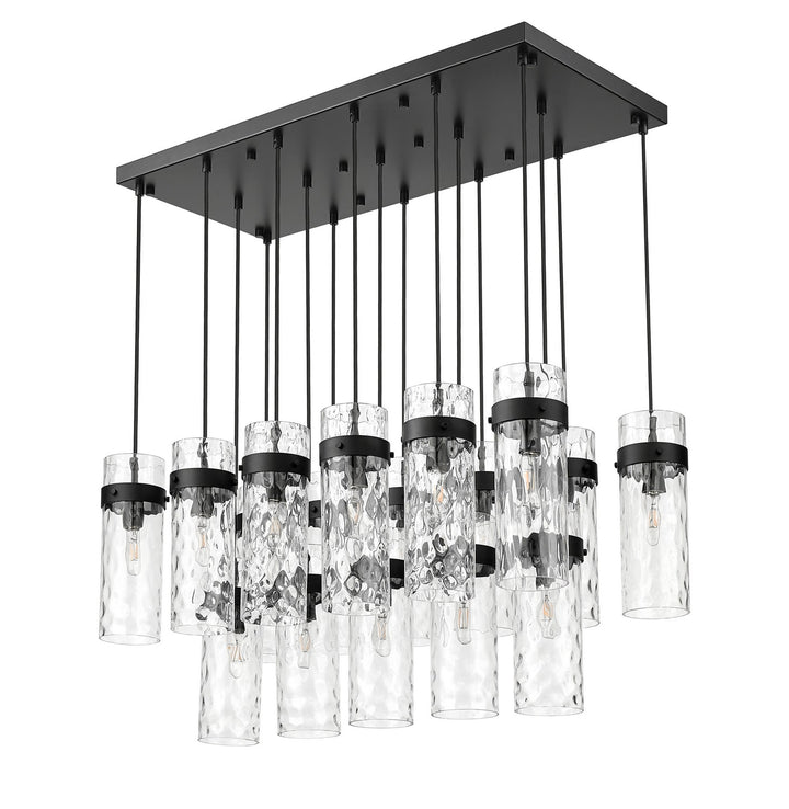 Z-Lite Canada - 7002P5-17L-MB - 17 Light Linear Chandelier - Fontaine - Matte Black