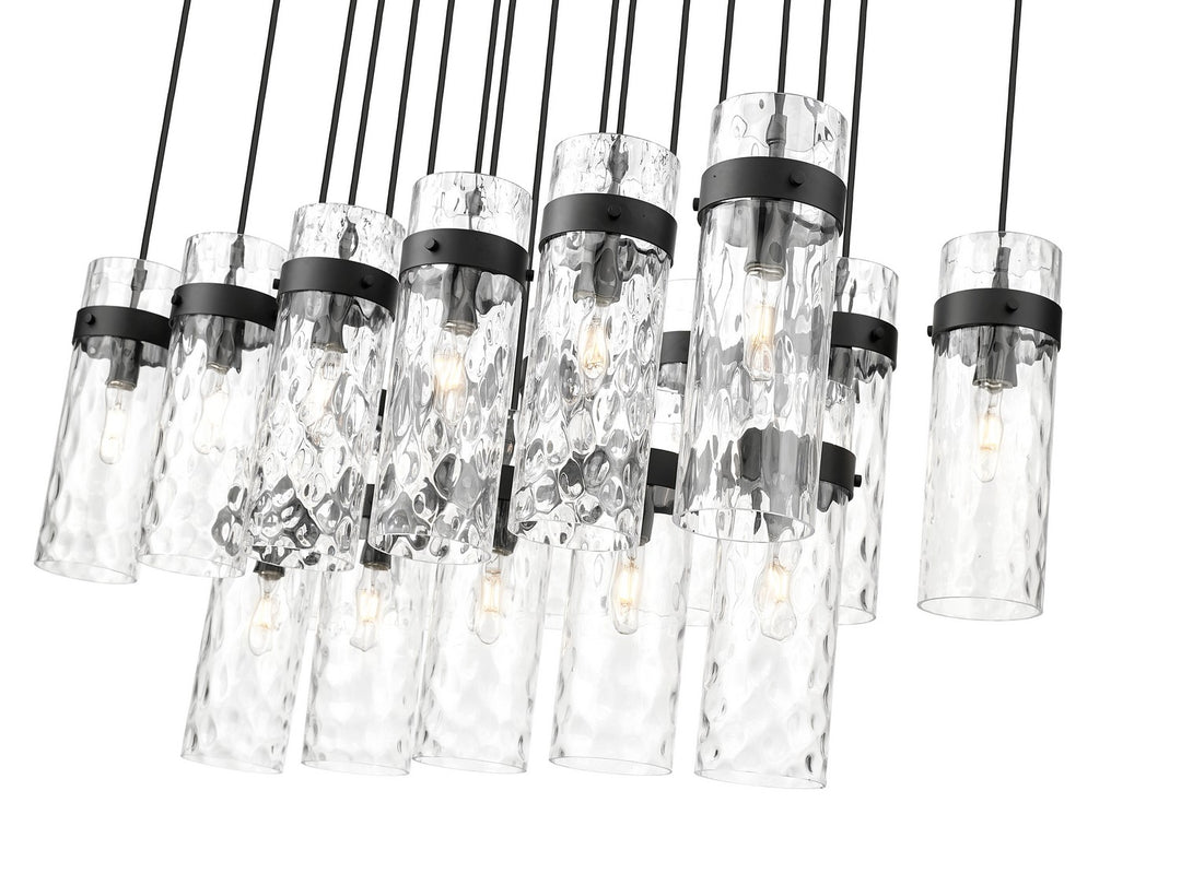 Z-Lite Canada - 7002P5-17L-MB - 17 Light Linear Chandelier - Fontaine - Matte Black
