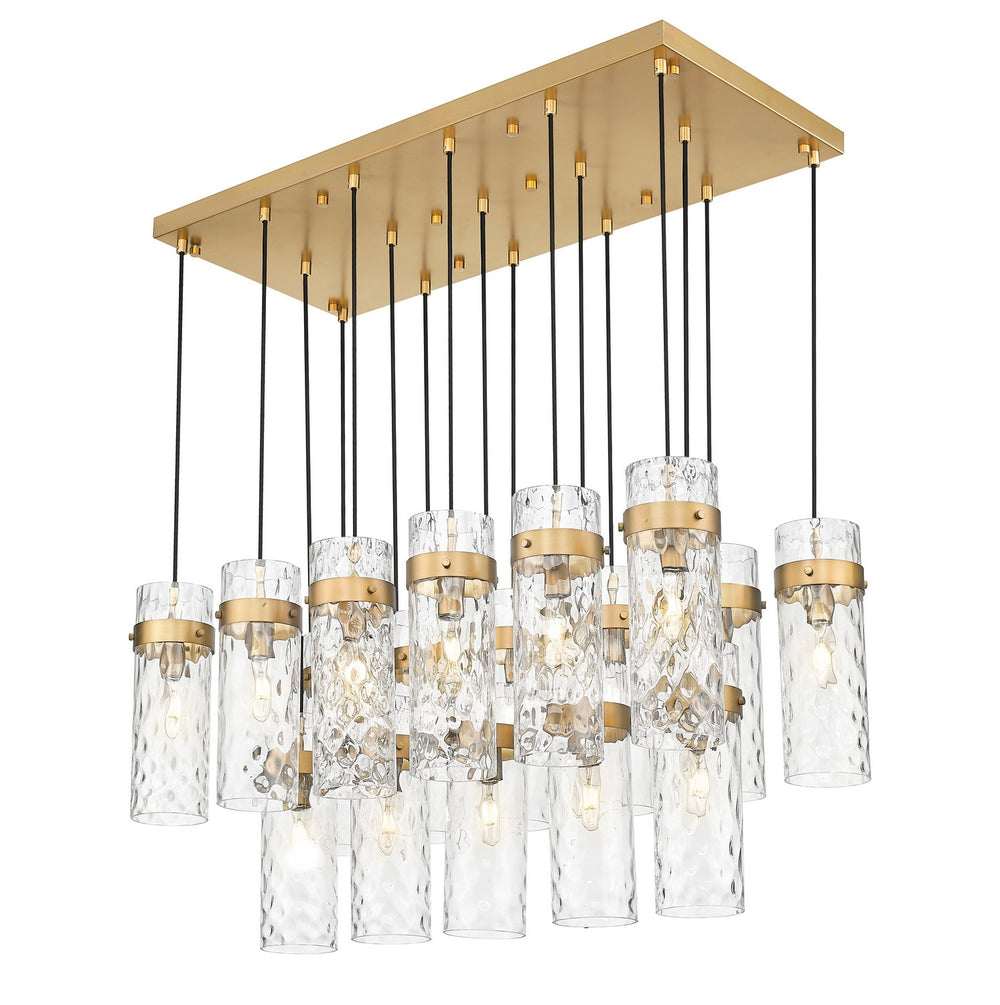 Z-Lite Canada - 7002P5-17L-RB - 17 Light Linear Chandelier - Fontaine - Rubbed Brass