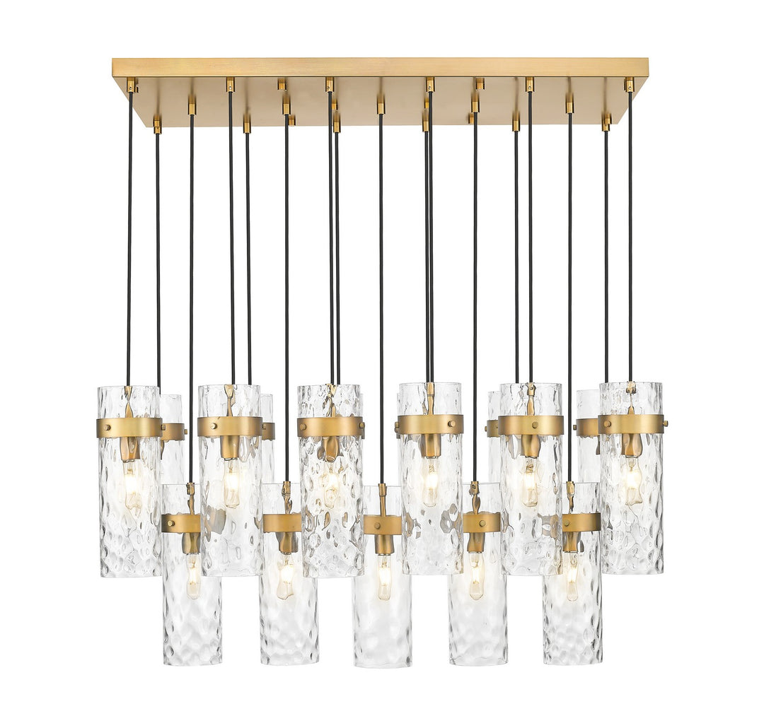 Z-Lite Canada - 7002P5-17L-RB - 17 Light Linear Chandelier - Fontaine - Rubbed Brass