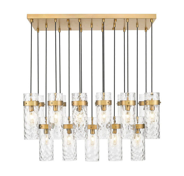 Z-Lite Canada - 7002P5-17L-RB - 17 Light Linear Chandelier - Fontaine - Rubbed Brass