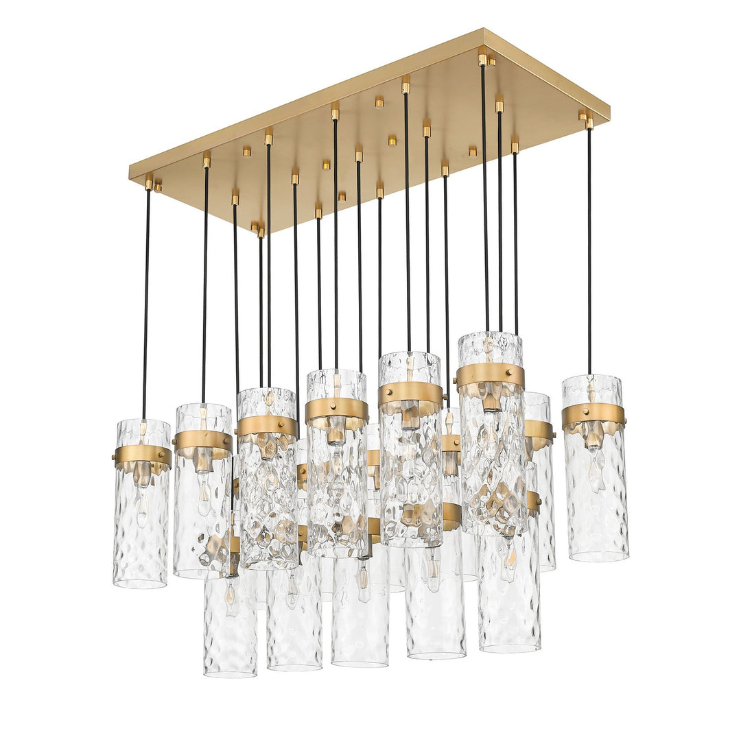 Z-Lite Canada - 7002P5-17L-RB - 17 Light Linear Chandelier - Fontaine - Rubbed Brass