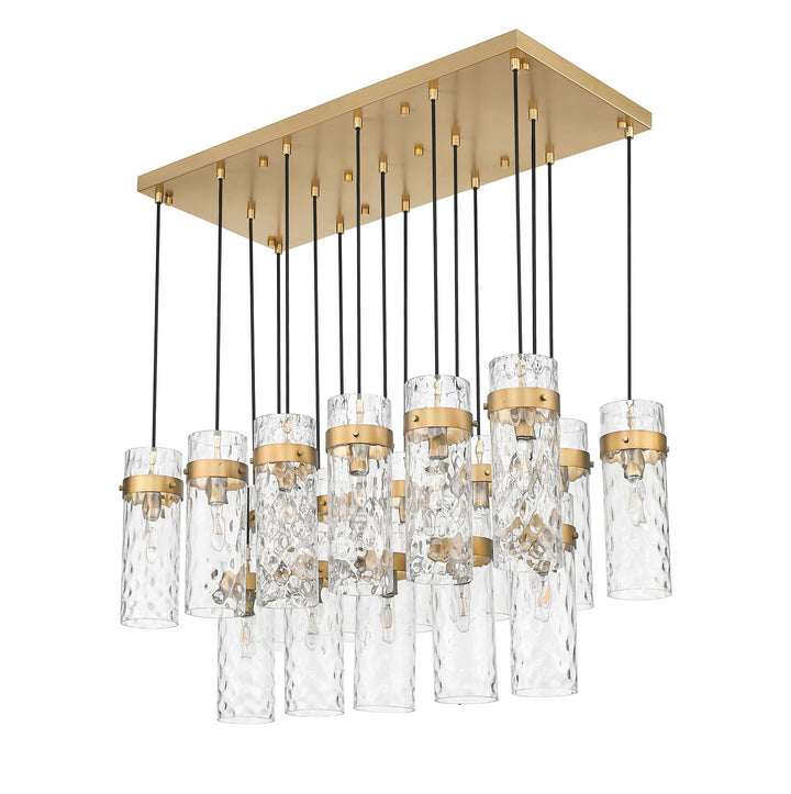 Z-Lite Canada - 7002P5-17L-RB - 17 Light Linear Chandelier - Fontaine - Rubbed Brass