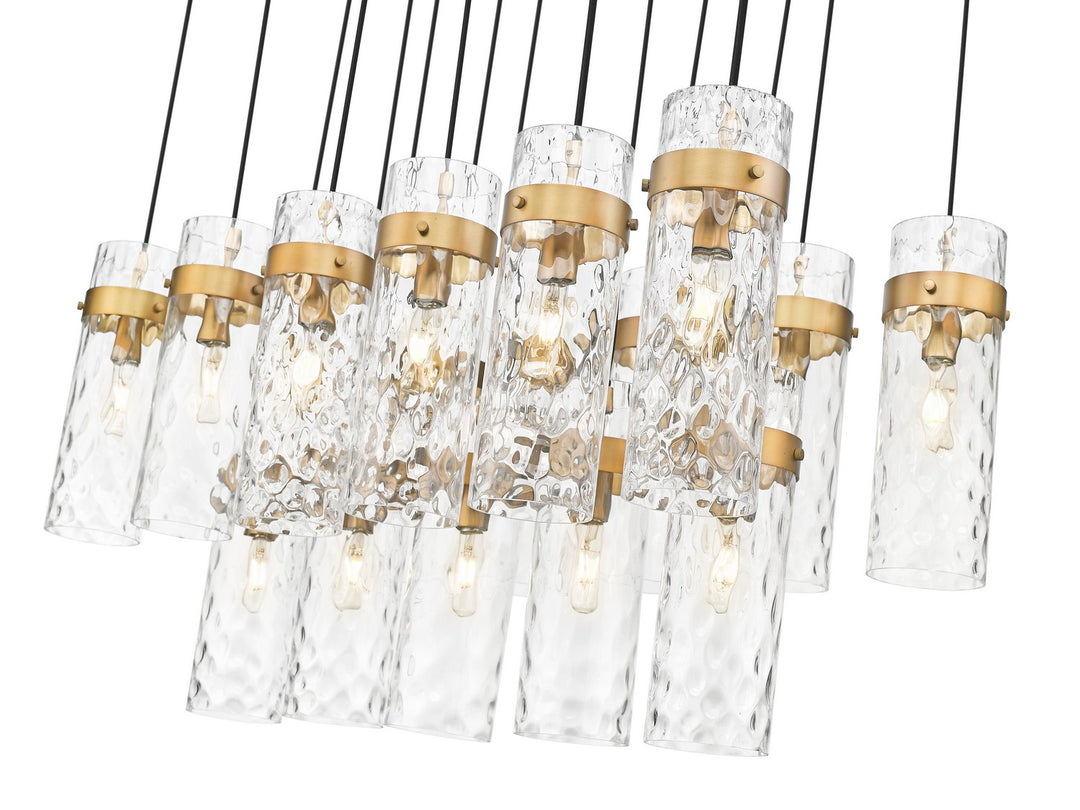 Z-Lite Canada - 7002P5-17L-RB - 17 Light Linear Chandelier - Fontaine - Rubbed Brass