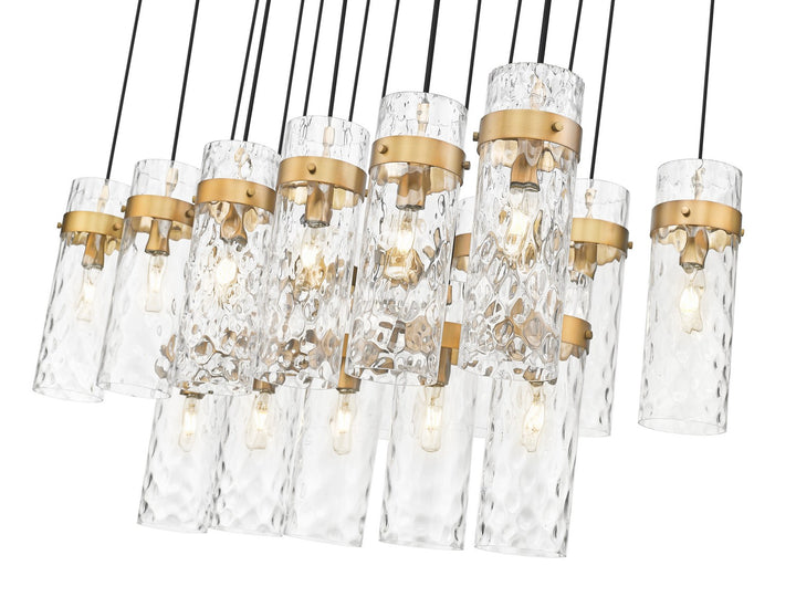 Z-Lite Canada - 7002P5-17L-RB - 17 Light Linear Chandelier - Fontaine - Rubbed Brass