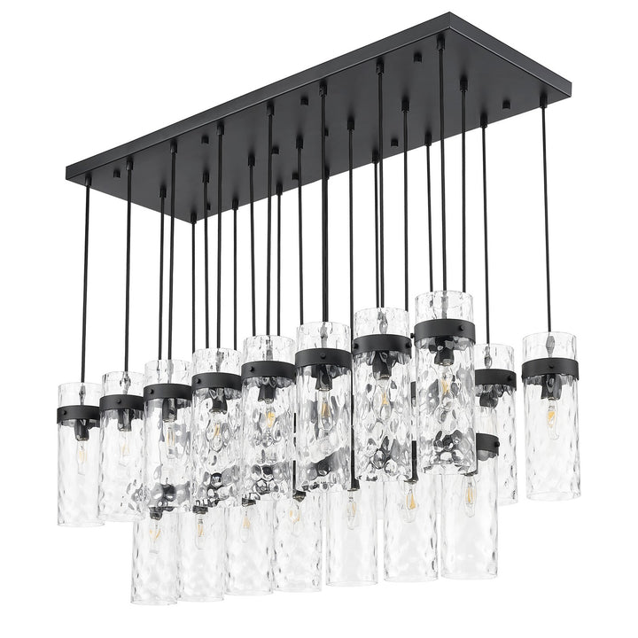Z-Lite Canada - 7002P5-23L-MB - 23 Light Linear Chandelier - Fontaine - Matte Black