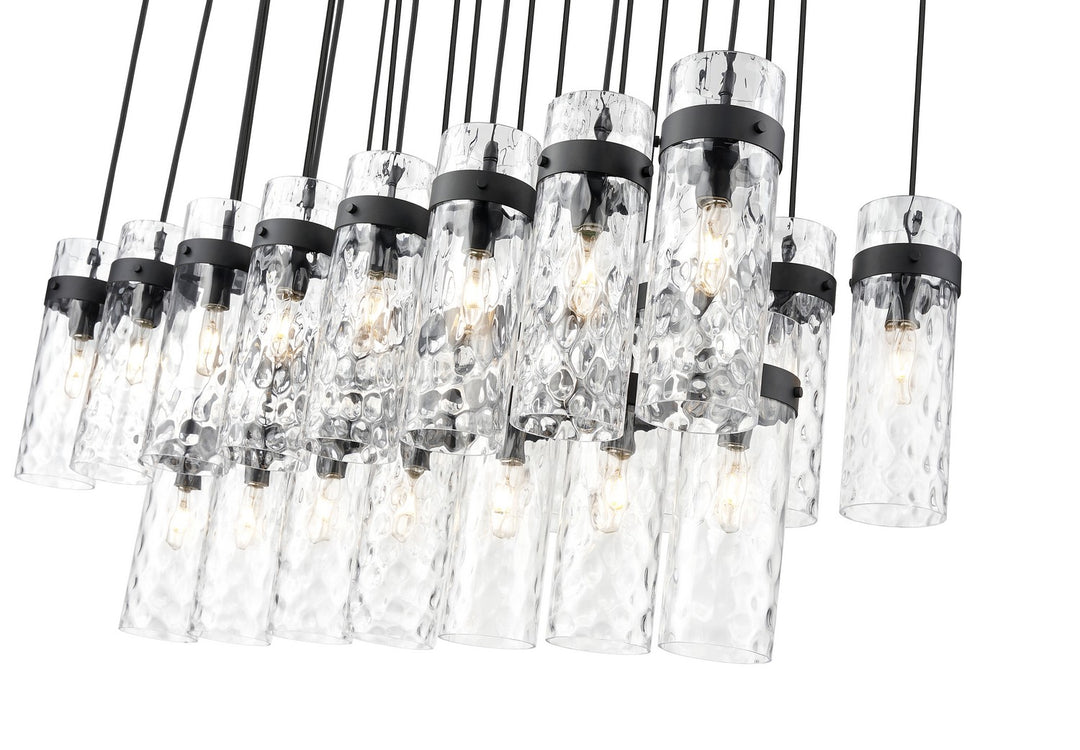 Z-Lite Canada - 7002P5-23L-MB - 23 Light Linear Chandelier - Fontaine - Matte Black