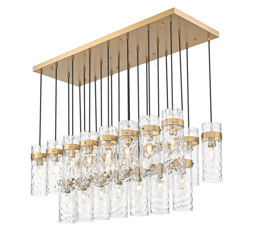 Z-Lite Canada - 7002P5-23L-RB - 23 Light Linear Chandelier - Fontaine - Rubbed Brass