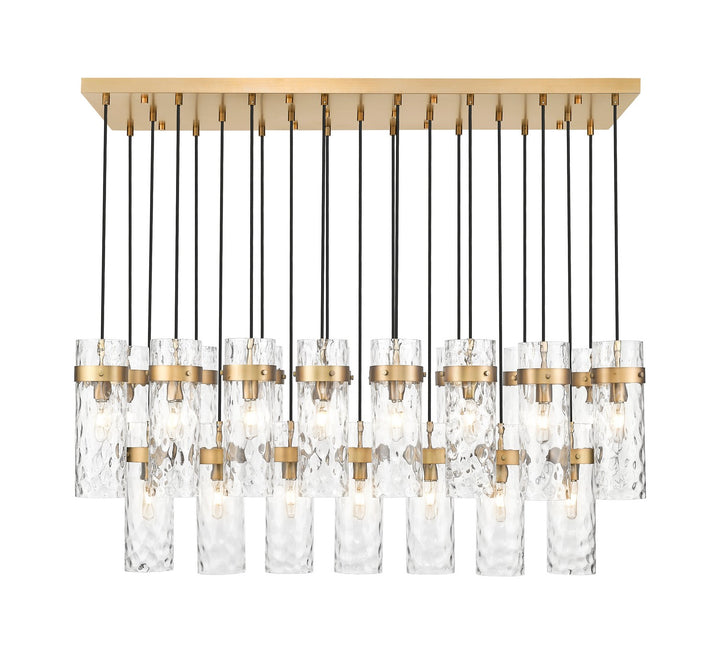 Z-Lite Canada - 7002P5-23L-RB - 23 Light Linear Chandelier - Fontaine - Rubbed Brass