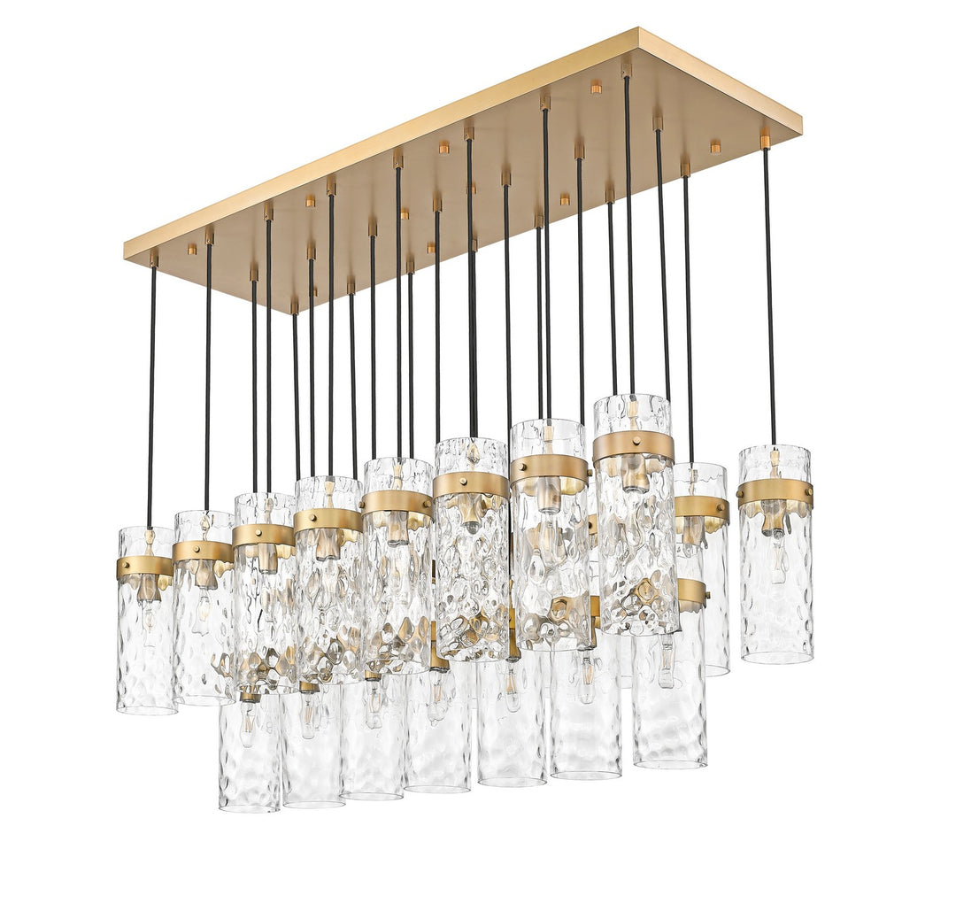Z-Lite Canada - 7002P5-23L-RB - 23 Light Linear Chandelier - Fontaine - Rubbed Brass