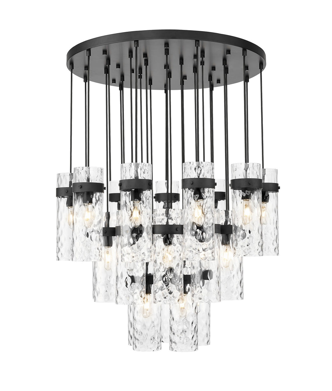 Z-Lite Canada - 7002P5-27R-MB - 27 Light Chandelier - Fontaine - Matte Black