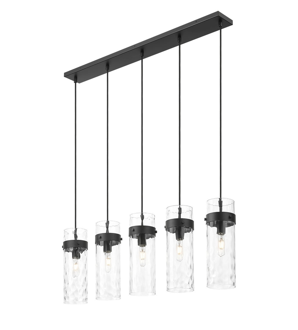 Z-Lite Canada - 7002P5-5L-MB - Five Light Linear Chandelier - Fontaine - Matte Black