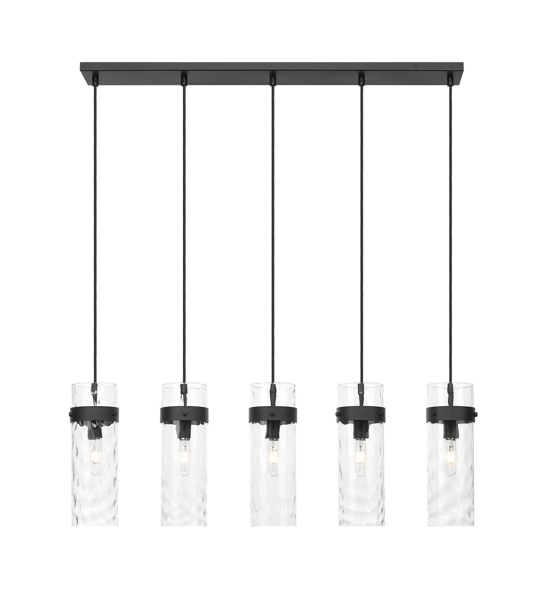 Z-Lite Canada - 7002P5-5L-MB - Five Light Linear Chandelier - Fontaine - Matte Black