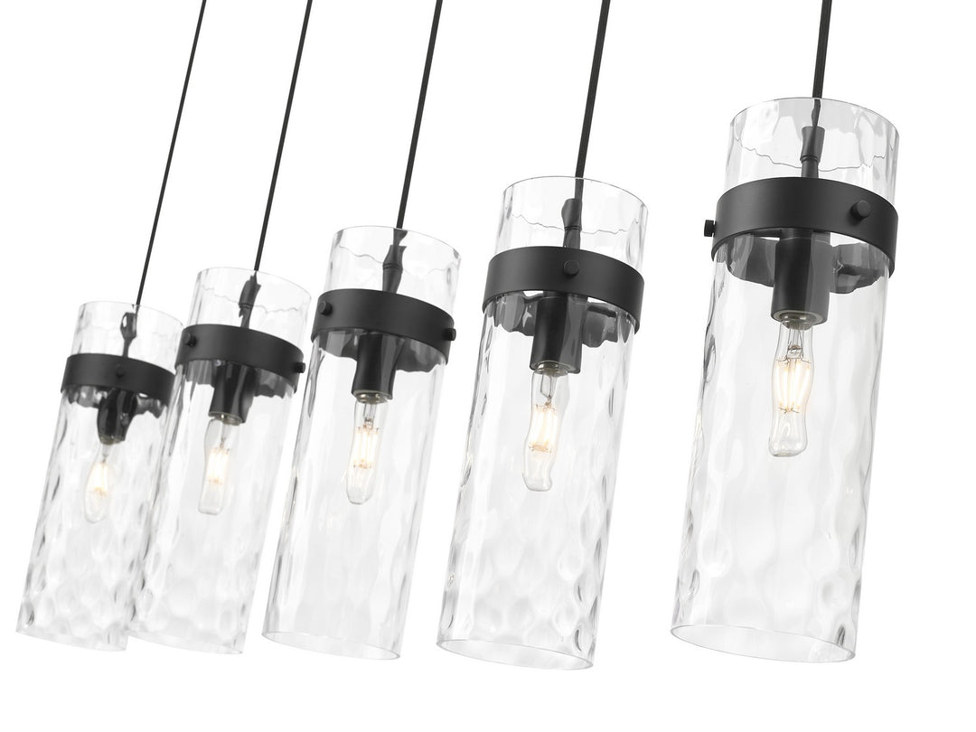 Z-Lite Canada - 7002P5-5L-MB - Five Light Linear Chandelier - Fontaine - Matte Black