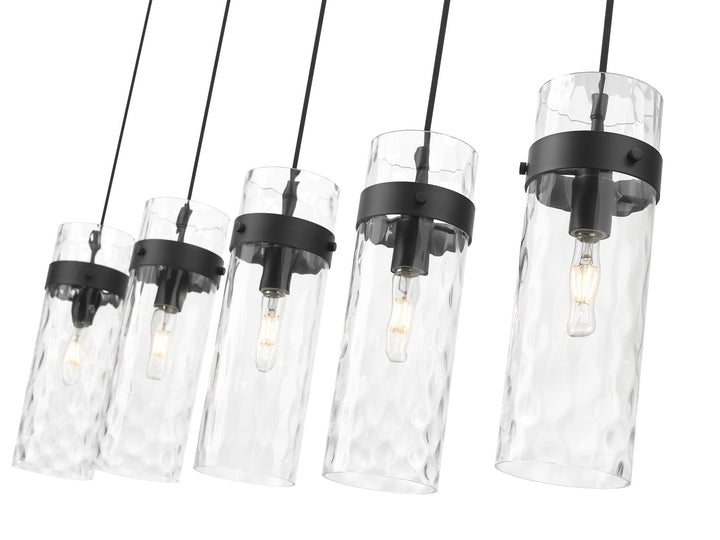 Z-Lite Canada - 7002P5-5L-MB - Five Light Linear Chandelier - Fontaine - Matte Black