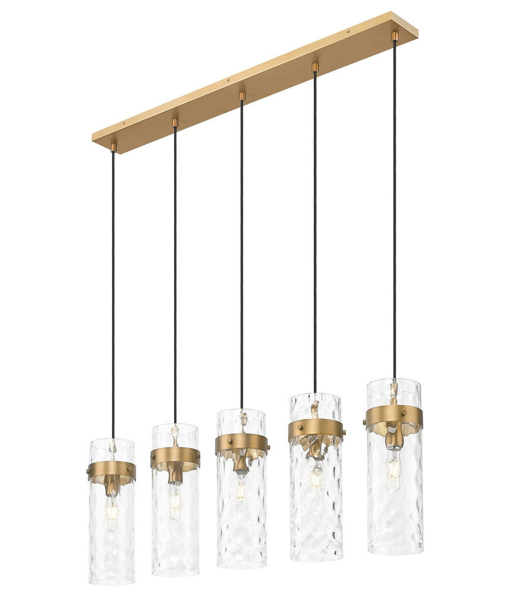 Z-Lite Canada - 7002P5-5L-RB - Five Light Linear Chandelier - Fontaine - Rubbed Brass