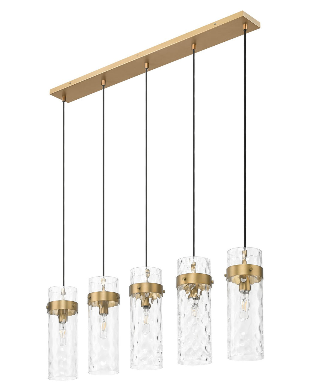 Z-Lite Canada - 7002P5-5L-RB - Five Light Linear Chandelier - Fontaine - Rubbed Brass