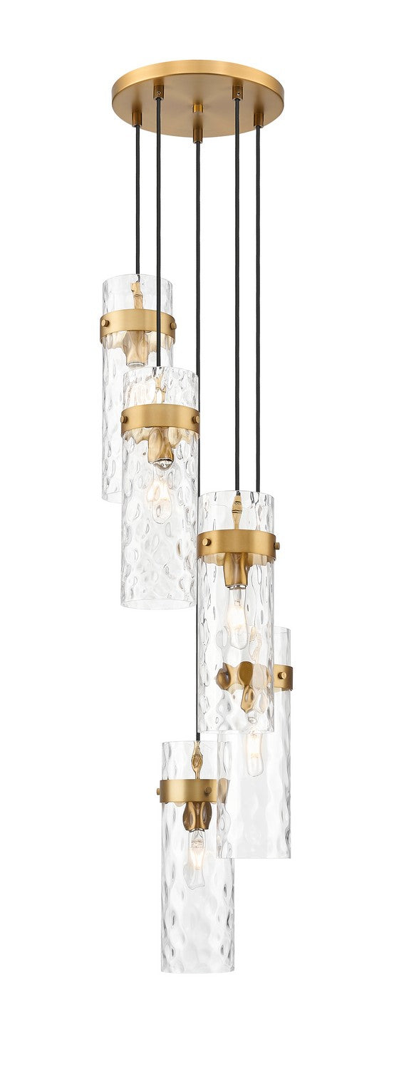Z-Lite Canada - 7002P5-5R-RB - Five Light Chandelier - Fontaine - Rubbed Brass