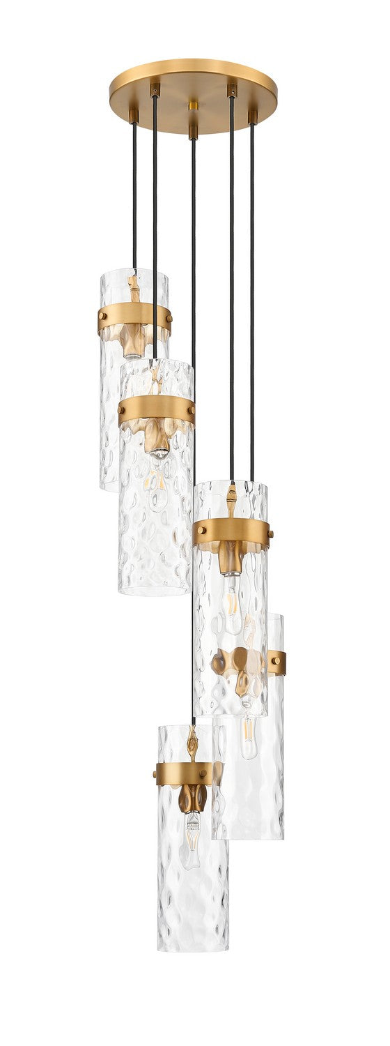 Z-Lite Canada - 7002P5-5R-RB - Five Light Chandelier - Fontaine - Rubbed Brass