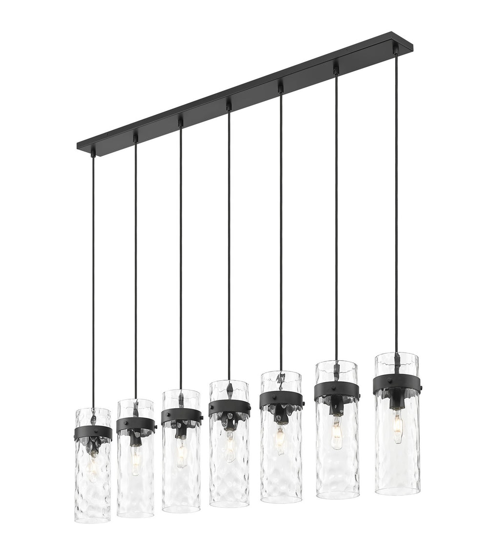 Z-Lite Canada - 7002P5-7L-MB - Seven Light Linear Chandelier - Fontaine - Matte Black