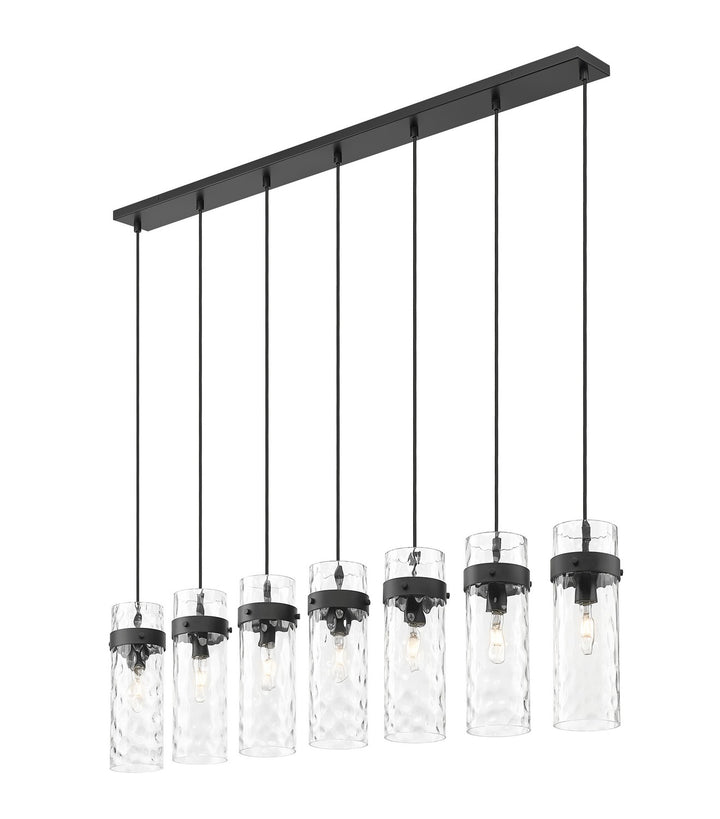 Z-Lite Canada - 7002P5-7L-MB - Seven Light Linear Chandelier - Fontaine - Matte Black