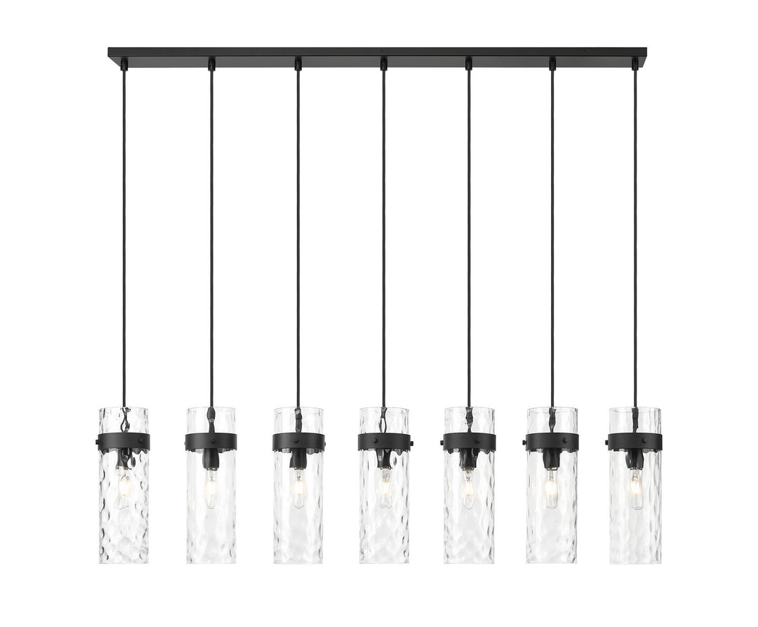 Z-Lite Canada - 7002P5-7L-MB - Seven Light Linear Chandelier - Fontaine - Matte Black