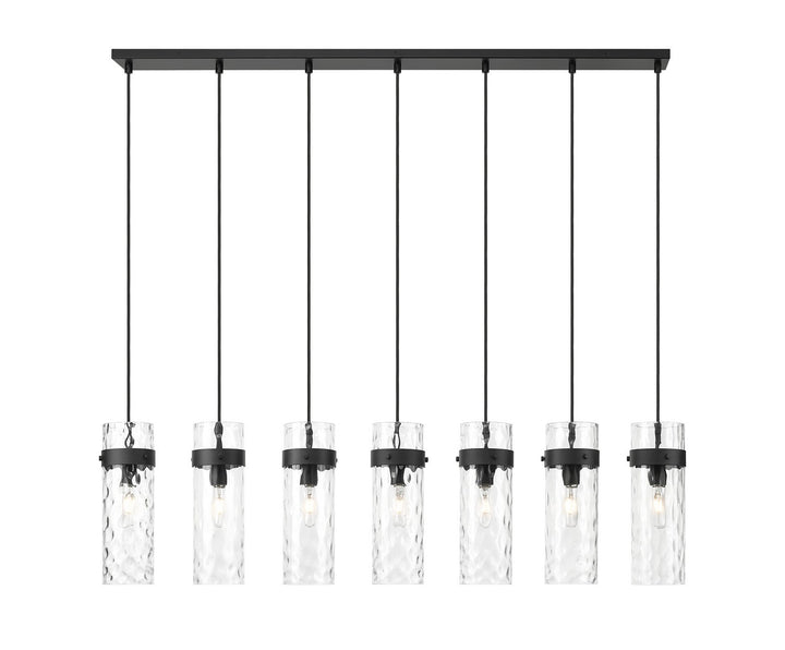 Z-Lite Canada - 7002P5-7L-MB - Seven Light Linear Chandelier - Fontaine - Matte Black