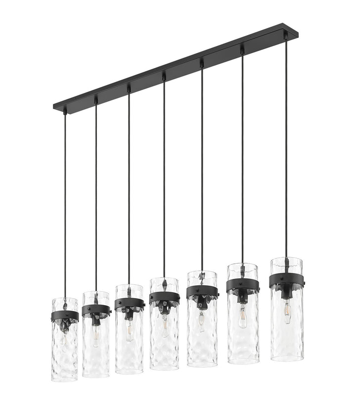 Z-Lite Canada - 7002P5-7L-MB - Seven Light Linear Chandelier - Fontaine - Matte Black