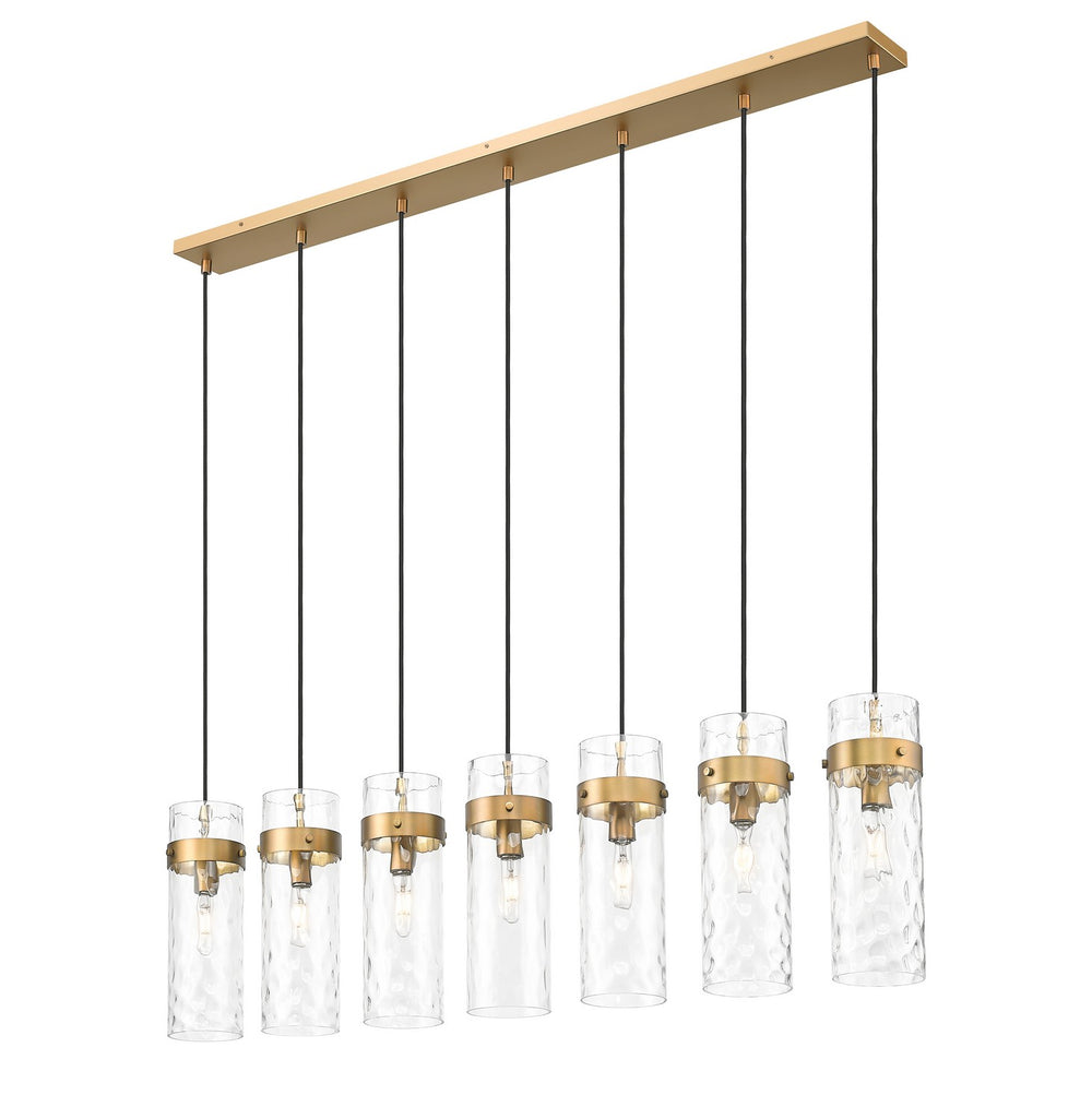 Z-Lite Canada - 7002P5-7L-RB - Seven Light Linear Chandelier - Fontaine - Rubbed Brass