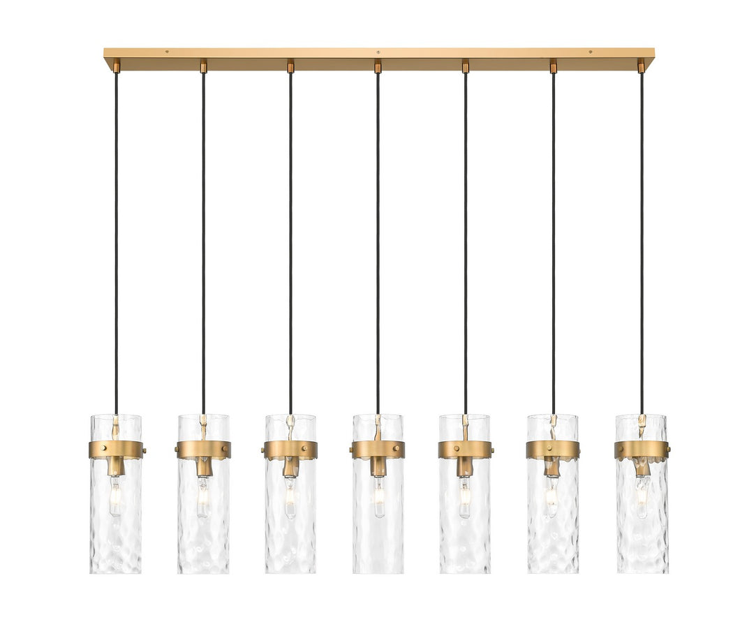 Z-Lite Canada - 7002P5-7L-RB - Seven Light Linear Chandelier - Fontaine - Rubbed Brass