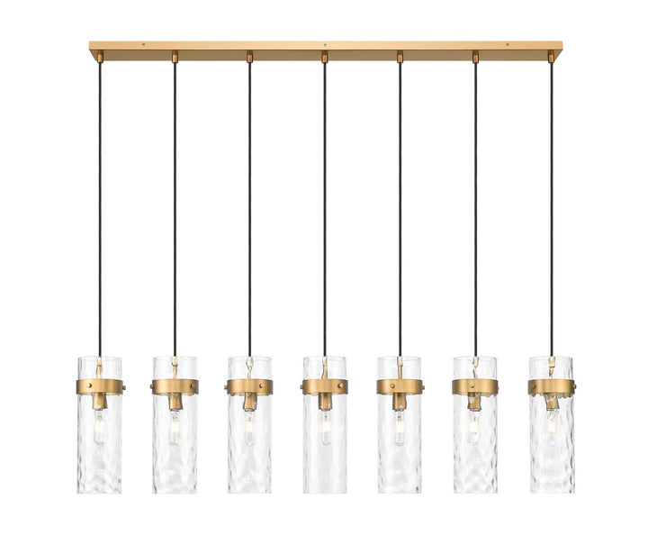 Z-Lite Canada - 7002P5-7L-RB - Seven Light Linear Chandelier - Fontaine - Rubbed Brass