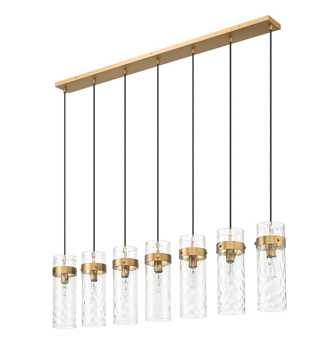 Z-Lite Canada - 7002P5-7L-RB - Seven Light Linear Chandelier - Fontaine - Rubbed Brass
