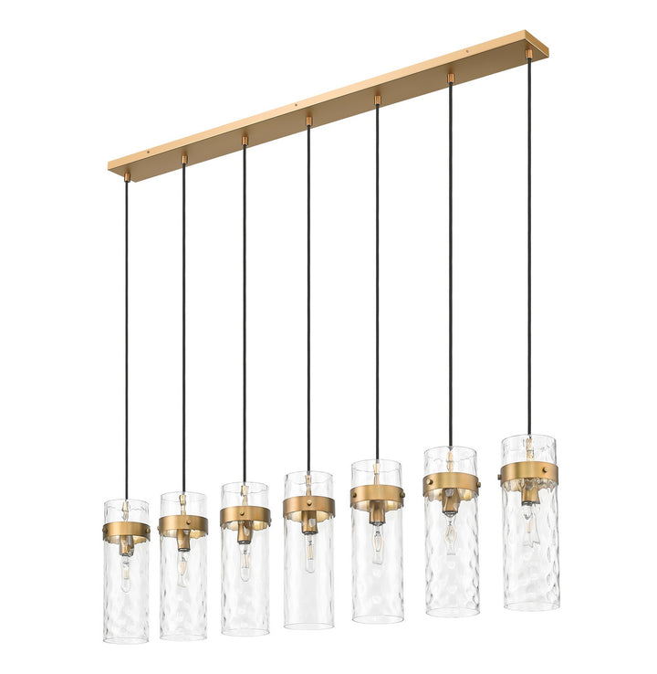 Z-Lite Canada - 7002P5-7L-RB - Seven Light Linear Chandelier - Fontaine - Rubbed Brass