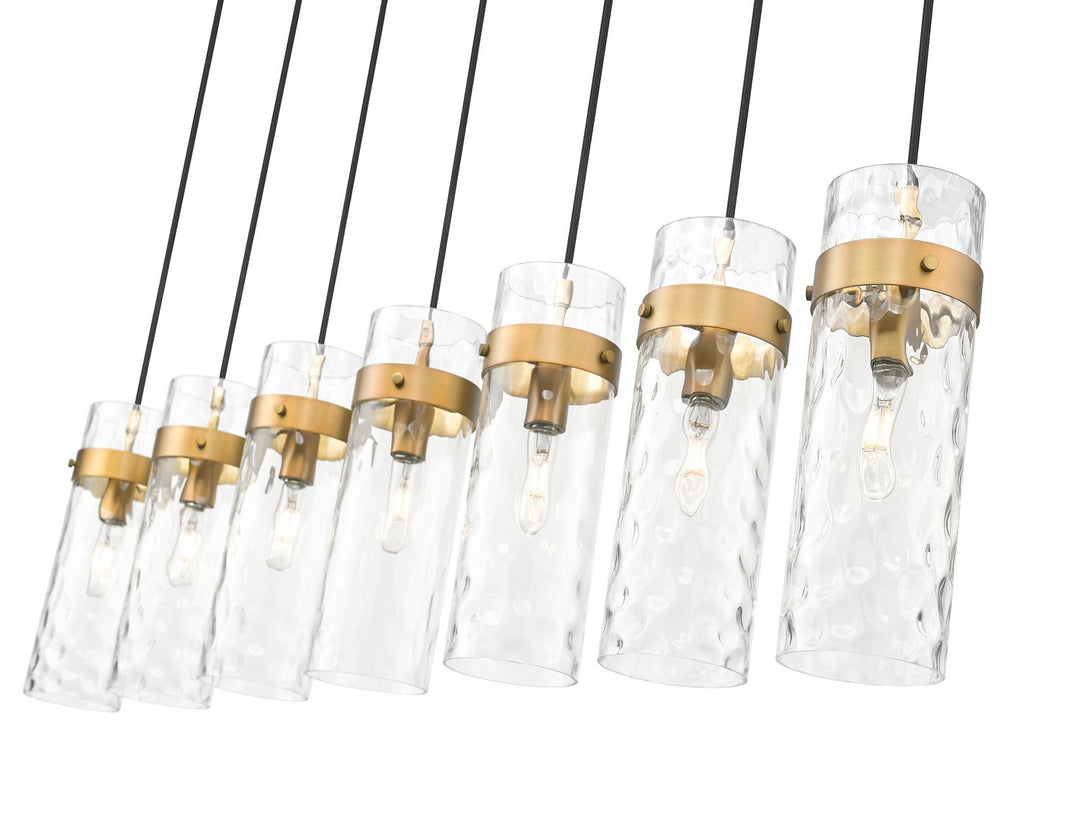 Z-Lite Canada - 7002P5-7L-RB - Seven Light Linear Chandelier - Fontaine - Rubbed Brass